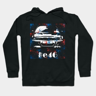 e46 sketch m color abstract Hoodie